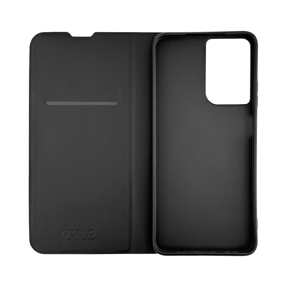 Husa de protectie tip carte CENTO Soho compatibila cu Motorola Moto G35 Negru Premium, Inchidere magnetica, Protectie Sporita, Anti soc, Anti zgarieturi, Functie de stand