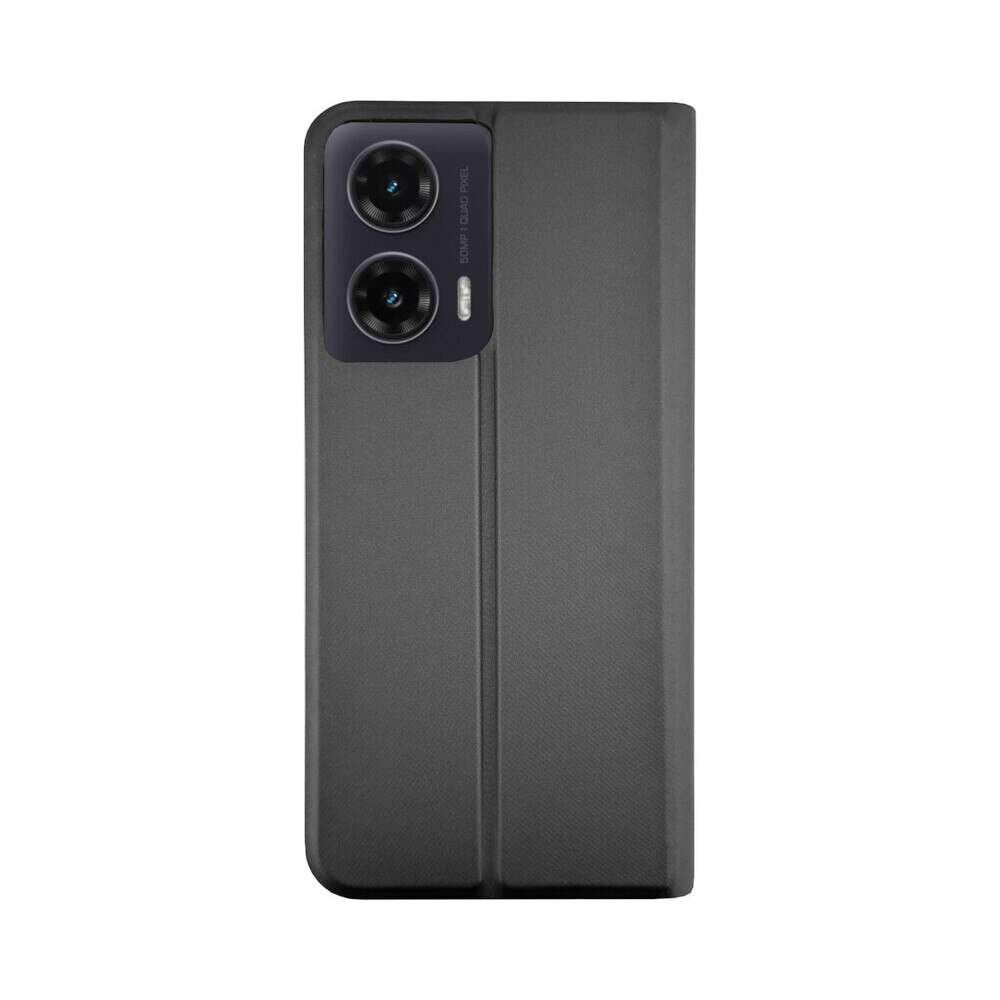 Husa de protectie tip carte CENTO Soho compatibila cu Motorola Moto G35 Negru Premium, Inchidere magnetica, Protectie Sporita, Anti soc, Anti zgarieturi, Functie de stand