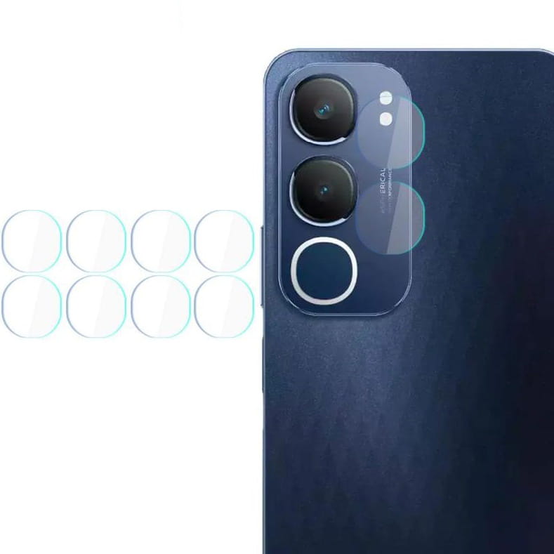 Set 4x Sticla camera foto 3mk Lens Protection pentru Vivo Y19s, transparenta