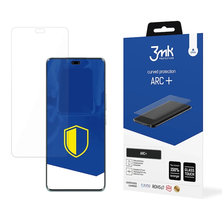 Folie protectie pentru Honor 200 Pro, 3MK ARC+, transparenta, auto-regeneranta