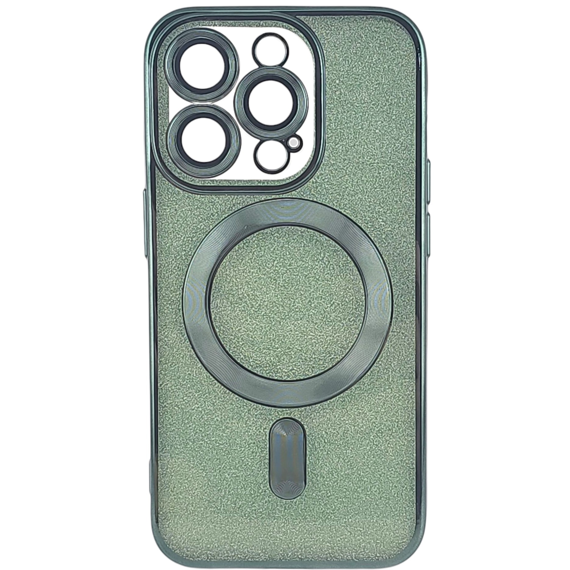 Husa de Protectie 2 in 1, Flippy, pentru Apple iPhone 14 Pro Max, Compatibila MagSafe, Magnetica, cu Protectie Lentila, din TPU, Verde