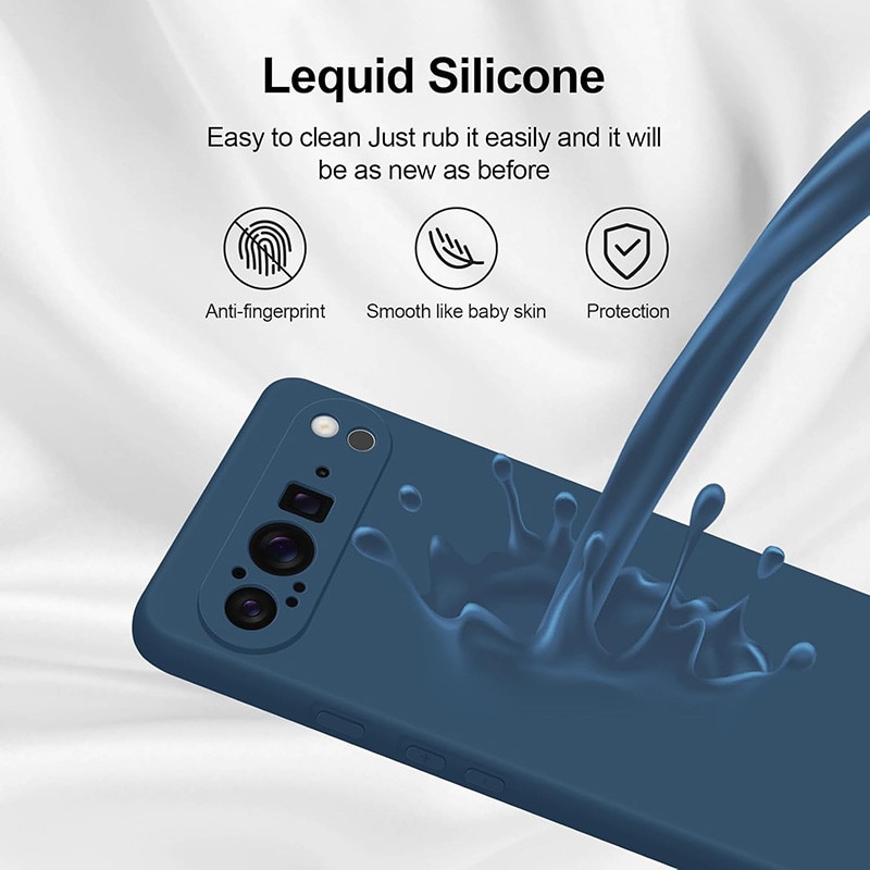 Carcasa compatibil cu Google Pixel 9 Pro XL, Ultra Subtire, Albastru Inchis