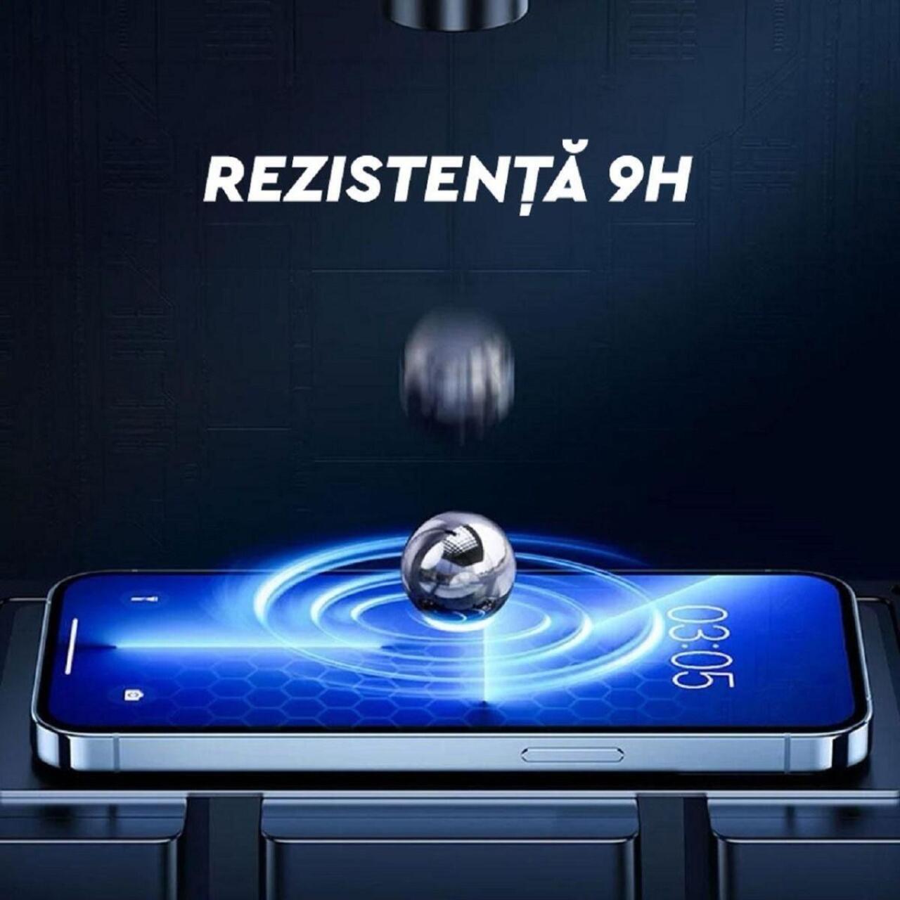Folie Lemontti Sticla Full Fit compatibila cu Oppo A6 Pro 5G Negru