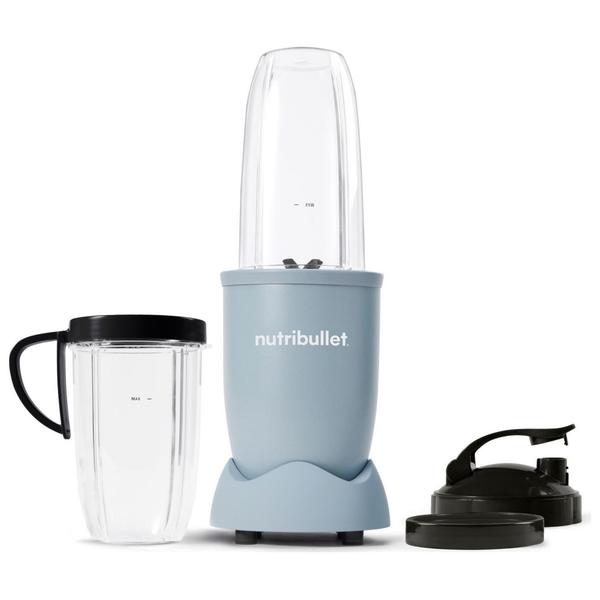Blender Nutribullet Pro NB907MASL 0C22300145, 900 W, 1 viteza, cupa inalta 0.9l, cupa inalta 0.7l, 5 accesorii (Gri/Albastru)