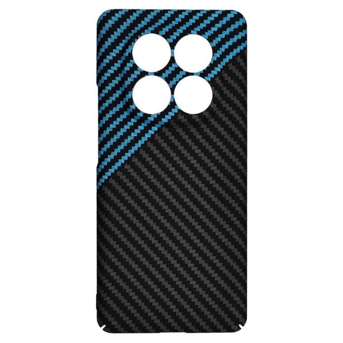 Husa Carbon Negru&Albastru pentru Xiaomi Redmi Note 14 Pro