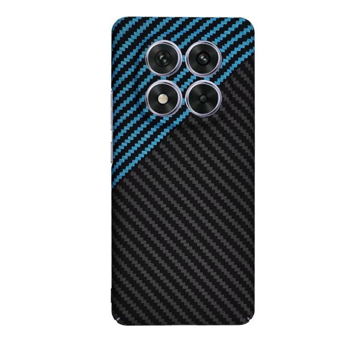 Husa Carbon Negru&Albastru pentru Xiaomi Redmi Note 14 Pro
