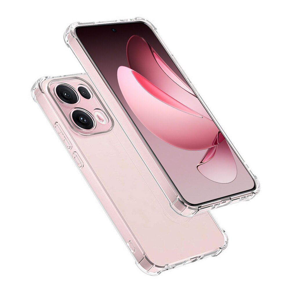 Husa antisoc pentru Oppo Reno13 Pro, Accesorio Shockproof Silicone, Transparent