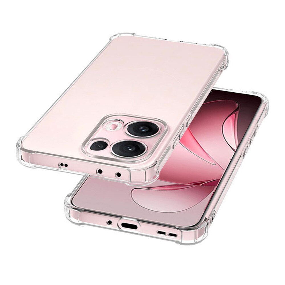 Husa antisoc pentru Oppo Reno13 Pro, Accesorio Shockproof Silicone, Transparent