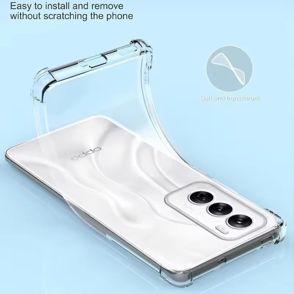Husa antisoc pentru Oppo Reno13 Pro, Accesorio Shockproof Silicone, Transparent