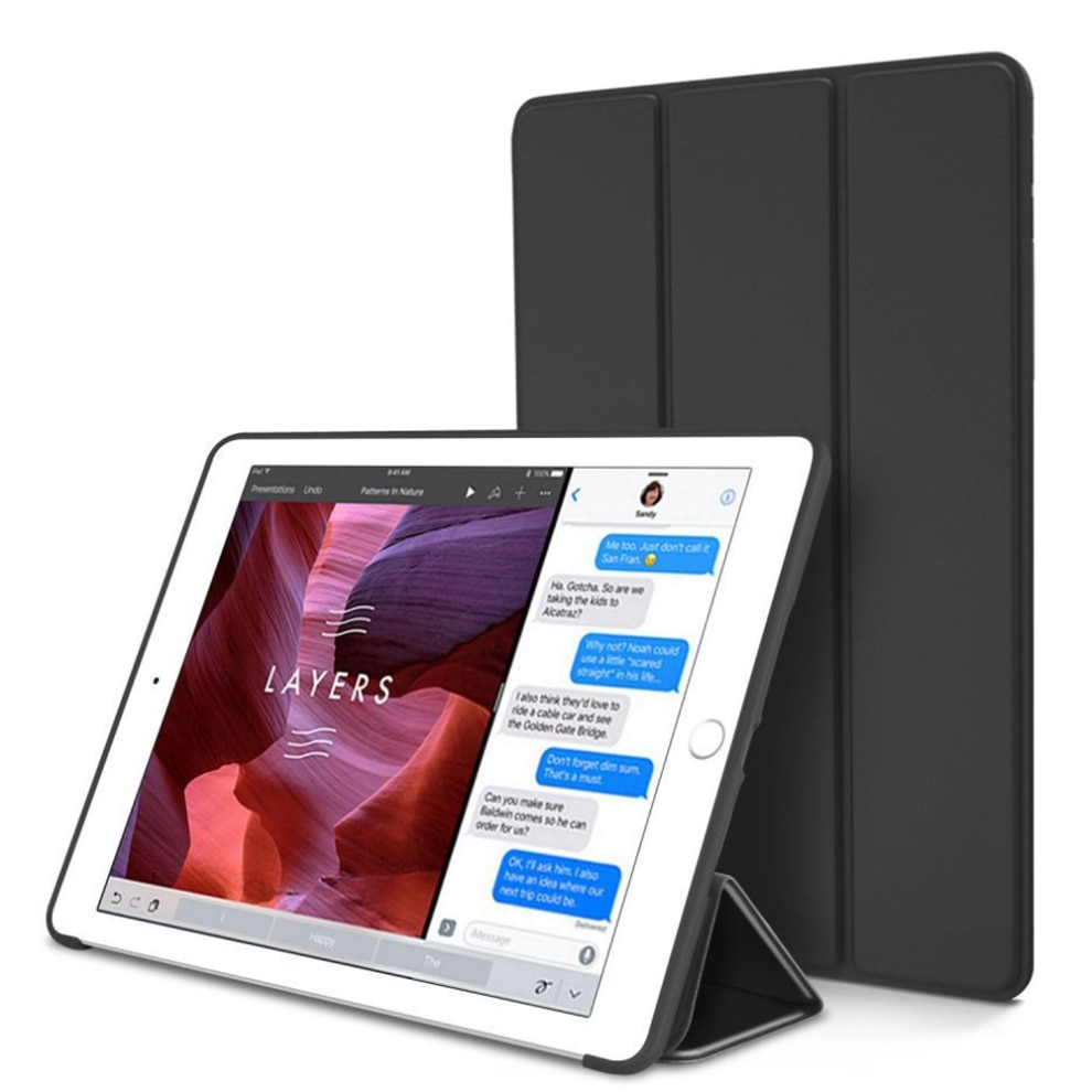 Husa practica tip carte din piele ecologica pentru tableta Samsung Galaxy Tab A7 10.4 inch 2020 T500/T505 - Negru