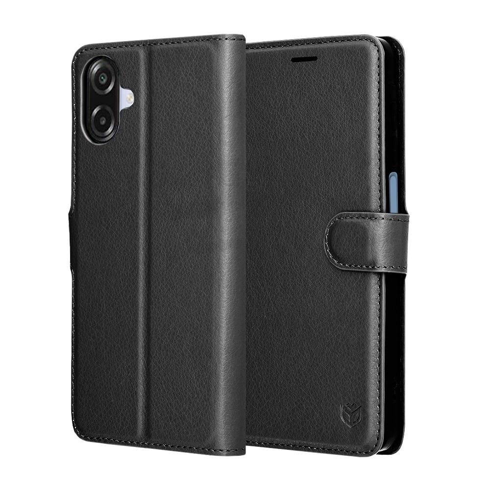 Husa pentru Samsung Galaxy A07 4G Tip Carte, Leather Folio, Functie de Stand, Calitate Premium, Antisoc, Protectie Sporita, Negru