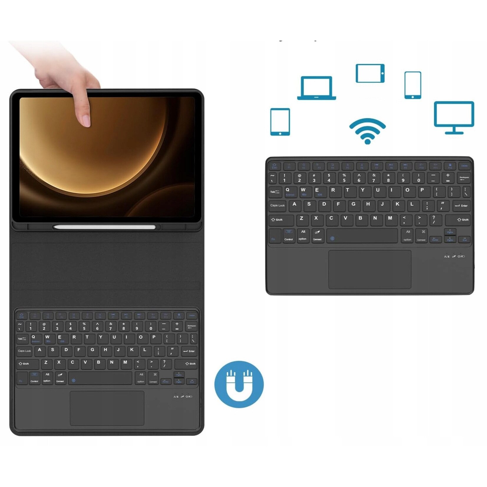 Husa tableta EtuiTab pentru Samsung Galaxy Tab S10 Lite 10.9", cu touchpad
