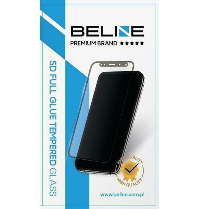 Folie sticla securizata Beline 5D Tempered Glass compatibila cu OnePlus 13 5G, Negru
