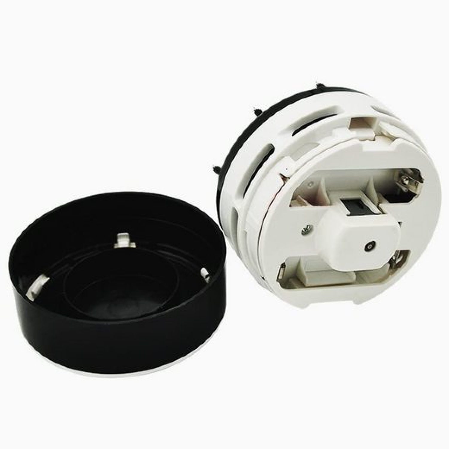Mini aspirator portabil model 0806BM-BST3189783, pentru birou si uz casnic, negru/alb, O 6 x 8 cm