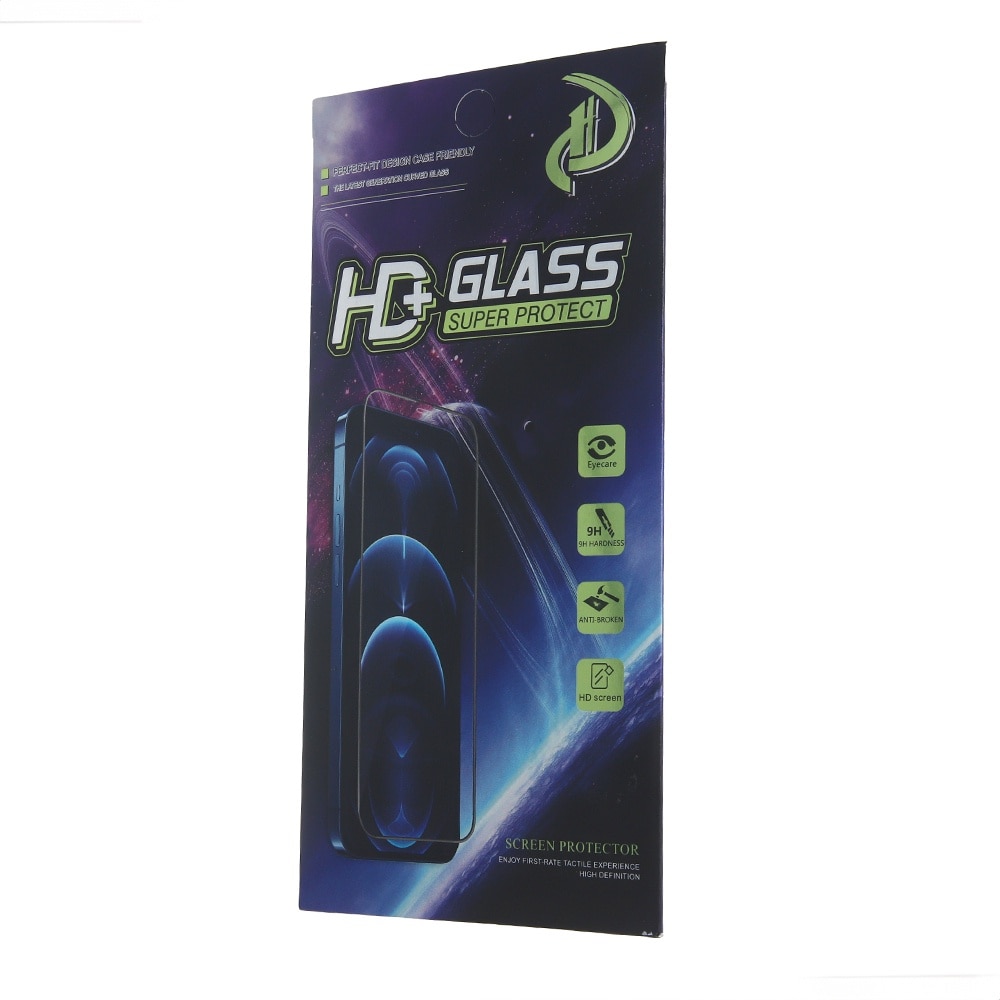 Folie de protectie PCS, Transparenta HD+, 9H, pentru Apple iPhone 15 Pro Max margini negre