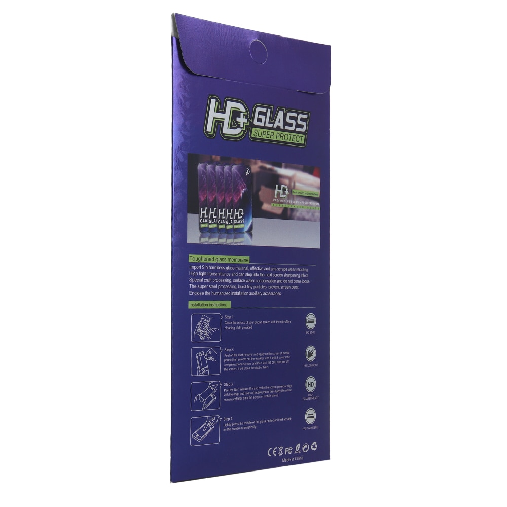 Folie de protectie PCS, Transparenta HD+, 9H, pentru Apple iPhone 15 Pro Max margini negre