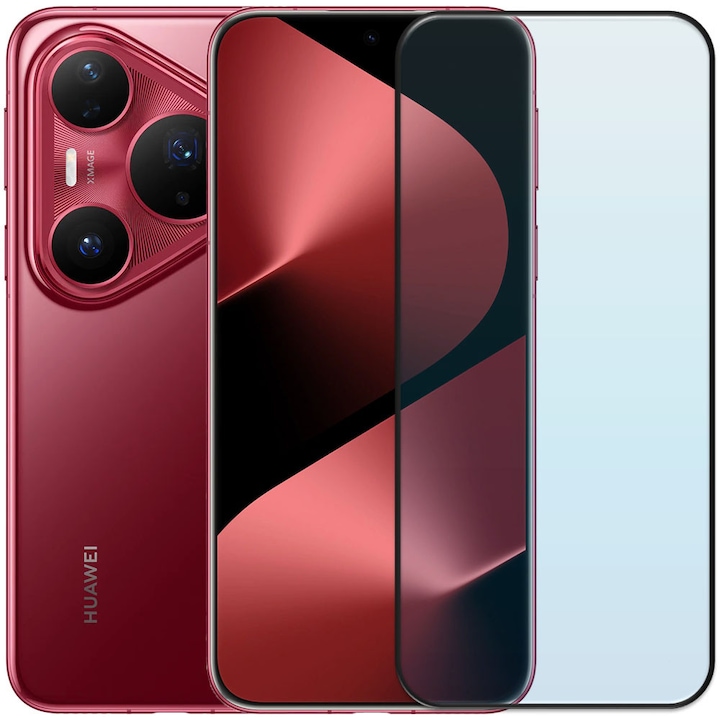 Folie din sticla securizata pentru Huawei Pura 80 Pro, HAMSTERBOX Glass Shield, Protectie completa ecran, Full face, Aplicare rapida, Case Friendly, Transparenta