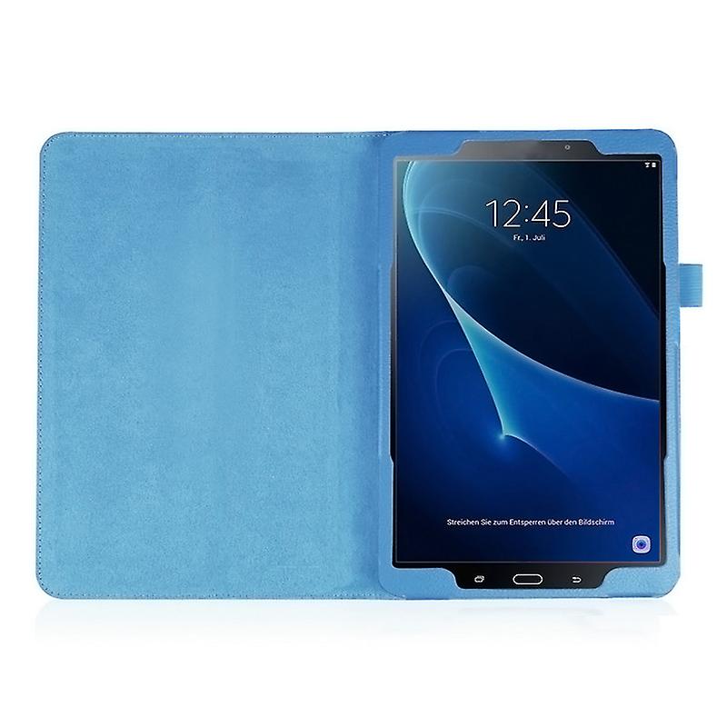 Husa folio carcasa pentru Samsung Galaxy Tab A 10.1 (2016) T580N, din piele artificiala PU, cu suport rabatabil multi-unghi si inchidere magnetica, albastru deschis, 1 buc