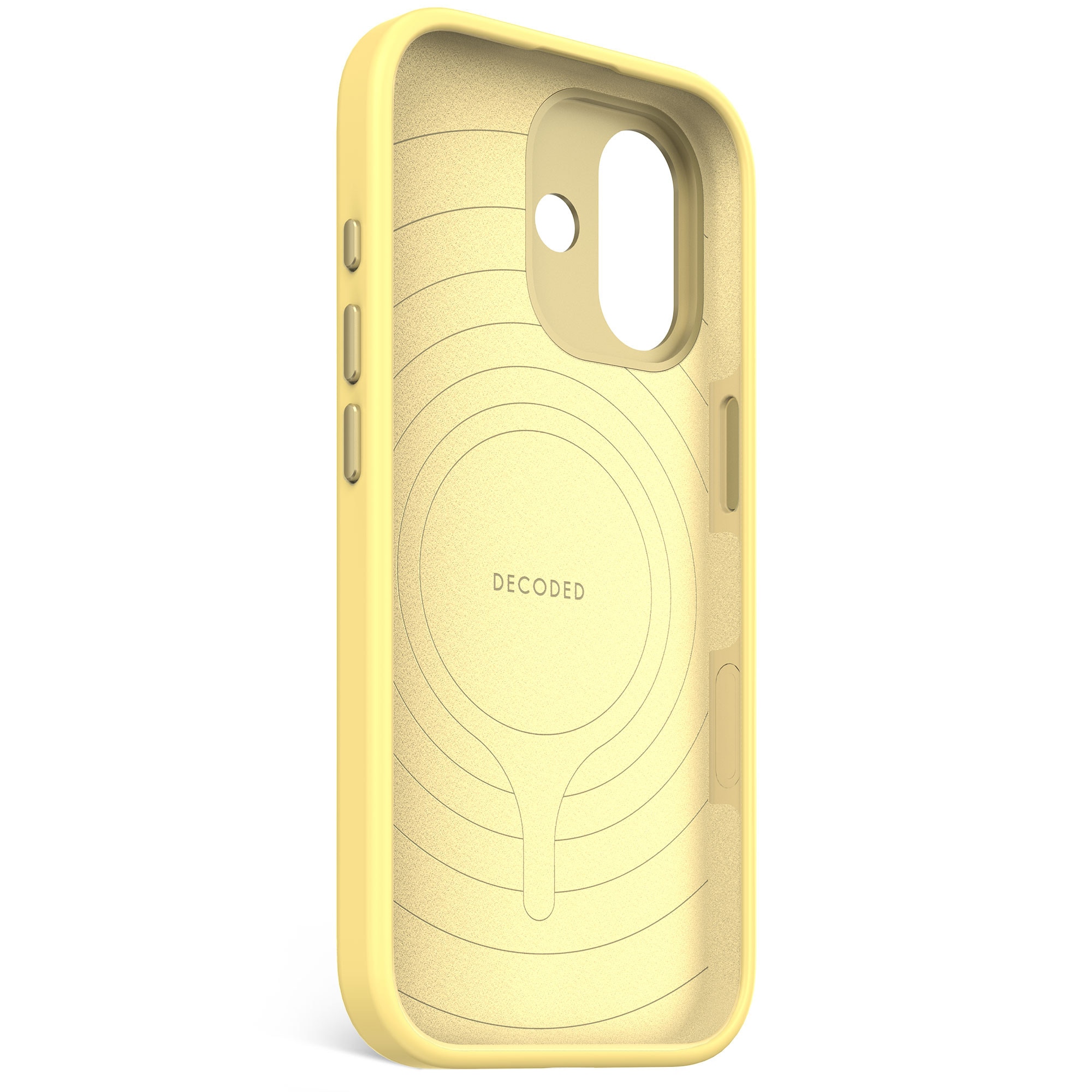 Husa din Silicon Antimicrobian DECODED pentru iPhone 17 - Yuma Yellow