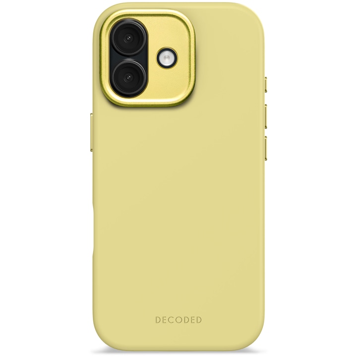 Husa din Silicon Antimicrobian DECODED pentru iPhone 17 - Yuma Yellow