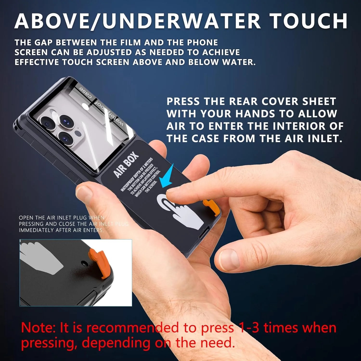 Husa de telefon impermeabila, compatibila cu iPhone 17/16/15/14/13 Pro Max, Samsung Galaxy S25/S24 Ultra, Google/Moto pana la 6.9 inch, protectie subacvatica pentru snorkeling si scufundari, negru