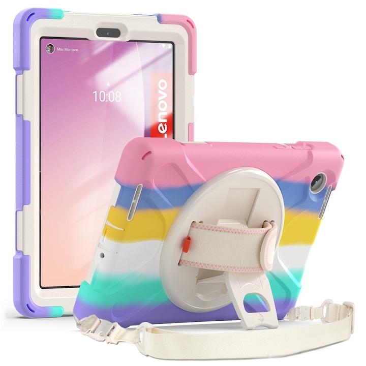 Husa tableta pentru copii, XGSM, pentru Lenovo Tab M8 Gen, multicolor, cu suport