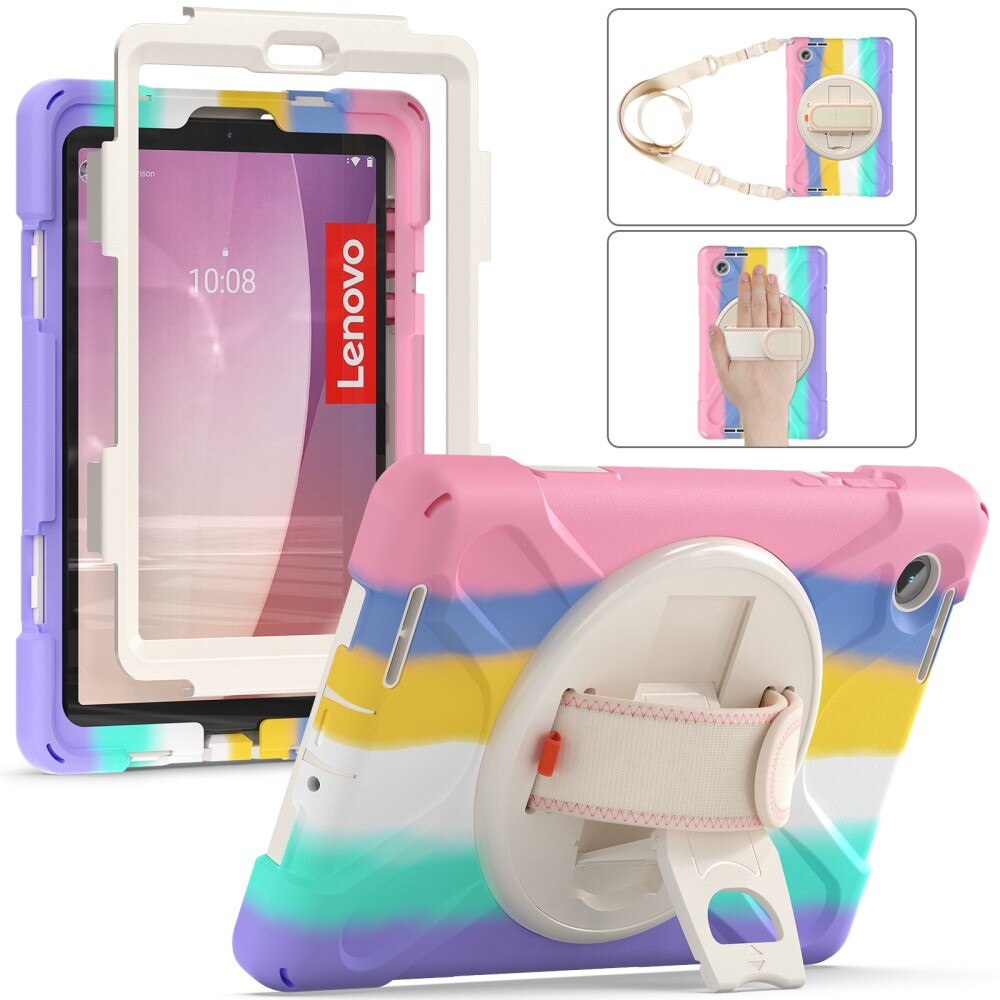 Husa tableta pentru copii, XGSM, pentru Lenovo Tab M8 Gen, multicolor, cu suport