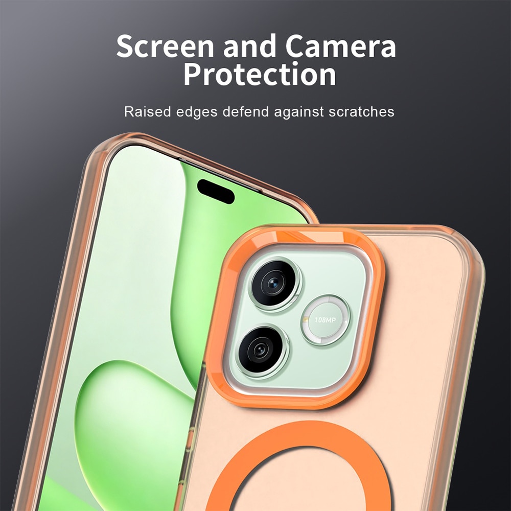 Husa pentru Honor 600 / 600 Pro Comari® CandyMag, protectie completa, compatibila MagSafe, colturi ranforsate, finisaj premium, design colorat, Portocaliu