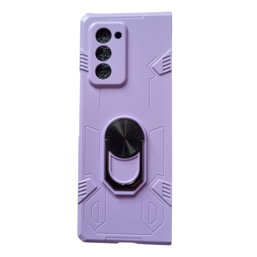 Husa Antishock cu inel si magnet compatibila cu Samsung Z Fold 2, Lilac