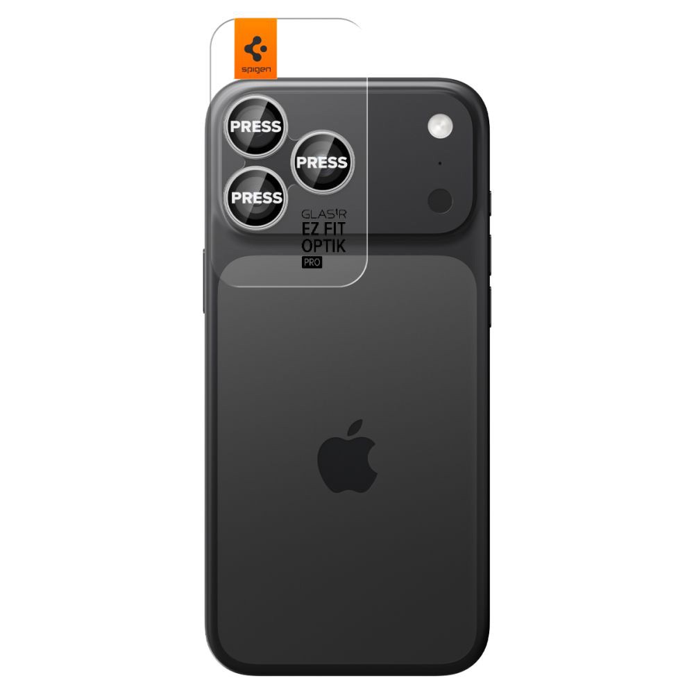 Folie Camera pentru iPhone 17 Pro Max/iPhone 17 Pro/iPhone 16 Pro Max/iPhone 16 Pro (set 2) - Spigen Glas.tR Optik EZ Fit Pro - Silver