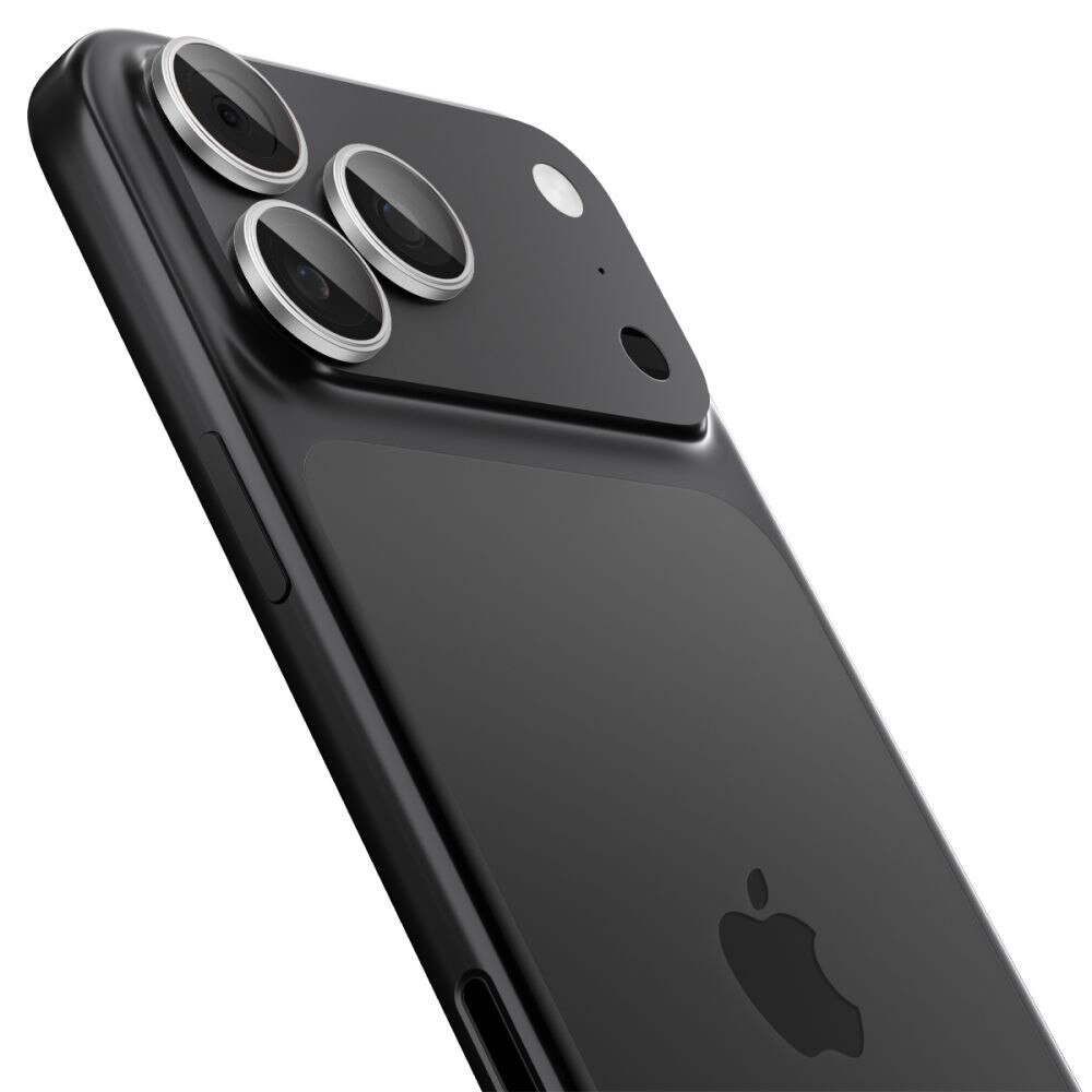 Folie Camera pentru iPhone 17 Pro Max/iPhone 17 Pro/iPhone 16 Pro Max/iPhone 16 Pro (set 2) - Spigen Glas.tR Optik EZ Fit Pro - Silver
