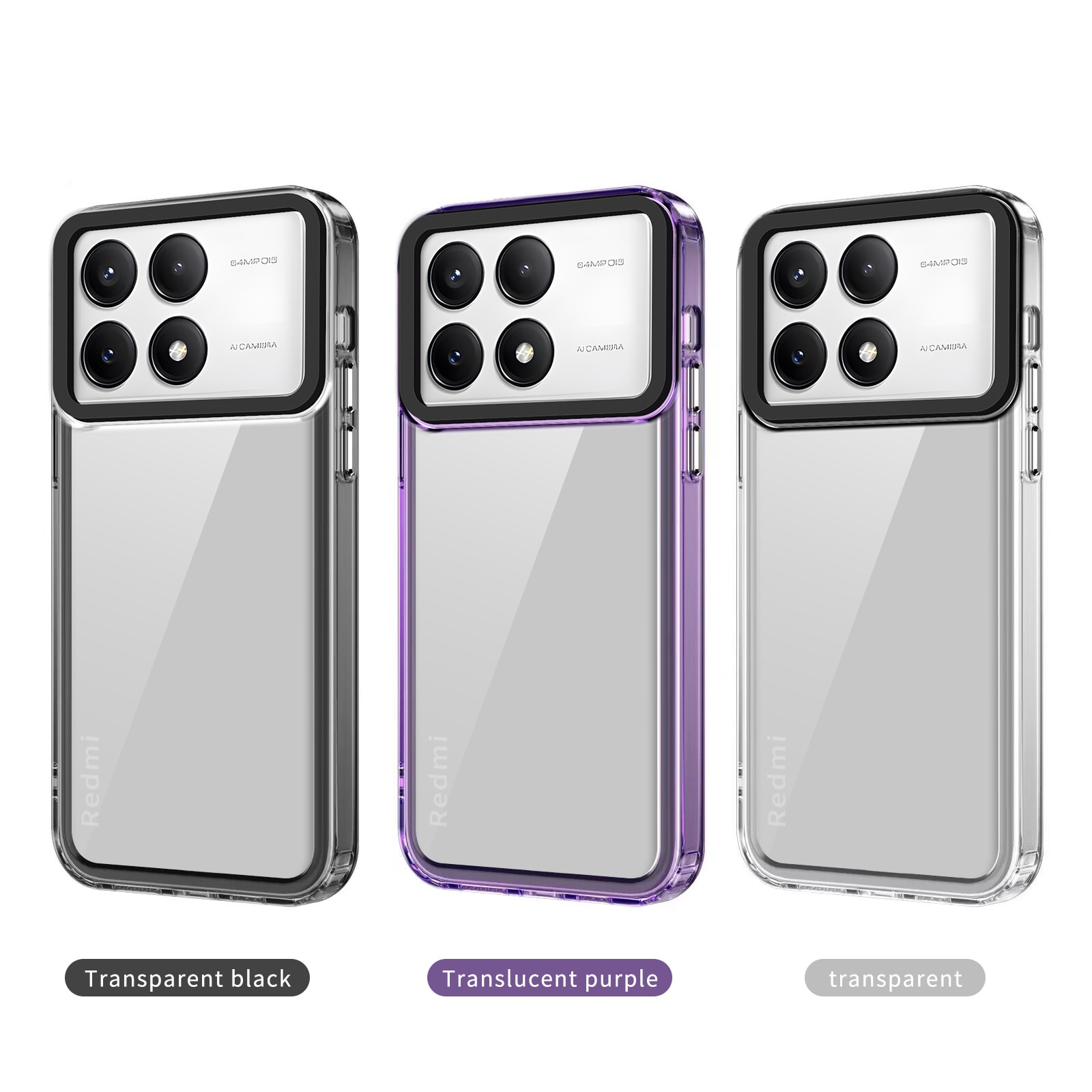 Husa pentru Xiaomi Redmi Note 13 Pro 5G/Poco X6, Husa telefon rezistenta la socuri si 2 folie securizata, transparenta