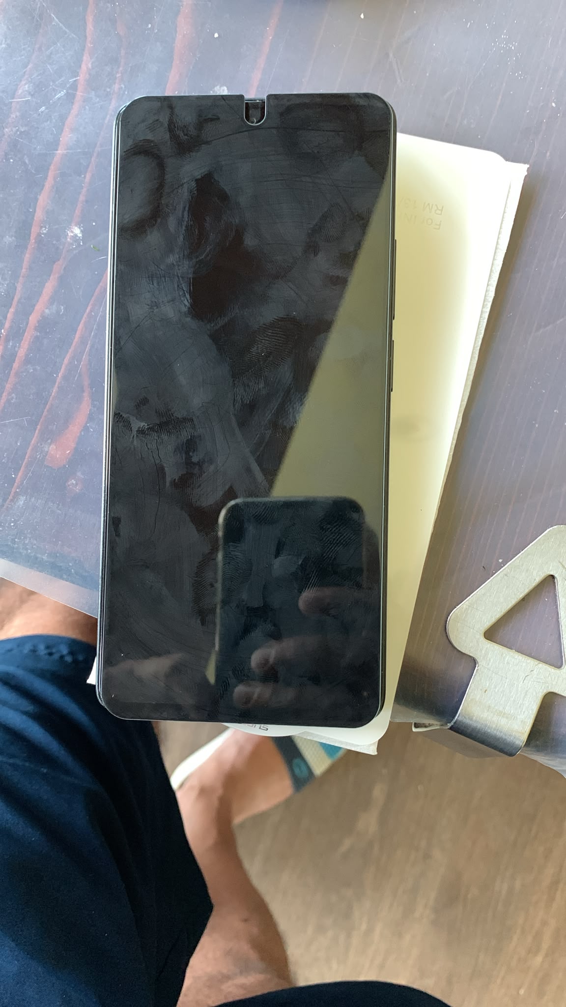 Folie de Protectie pentru Xiaomi Poco M6 Pro, Flippy, Sticla Securizata ESD Antistatica, Super-X Privacy OG, Margini Negre, 0.30 mm, Transparent Inchis