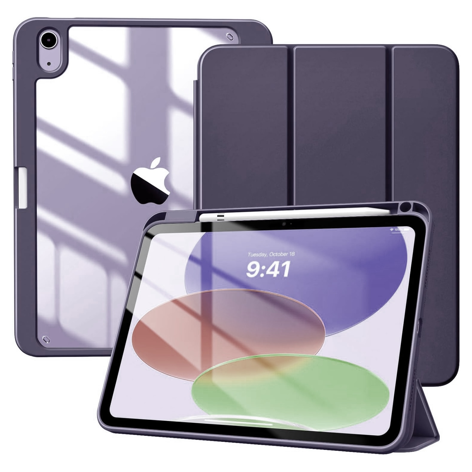 Husa cu clapeta, Supero, compatibila Apple iPad, compatibilitate iPad 11" A16 11‑GEN (2025) si 10.9" 10‑GEN (2022), suport pentru stylus, acces la porturi si functie sleep/wake, protectie completa, negru