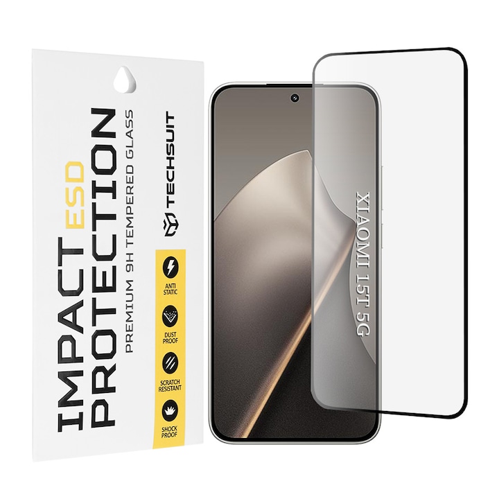 Folie pentru Xiaomi 15T - Techsuit ESD Glass - Black