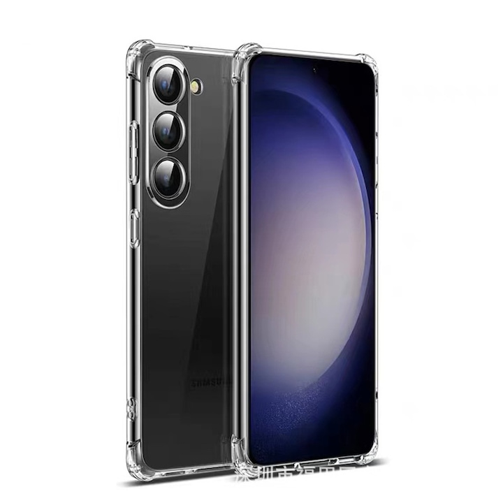 Husa de protectie Flippy, Airbag Shock Absorption, TPU, pentru Samsung Galaxy S21 FE 5G, Transparent