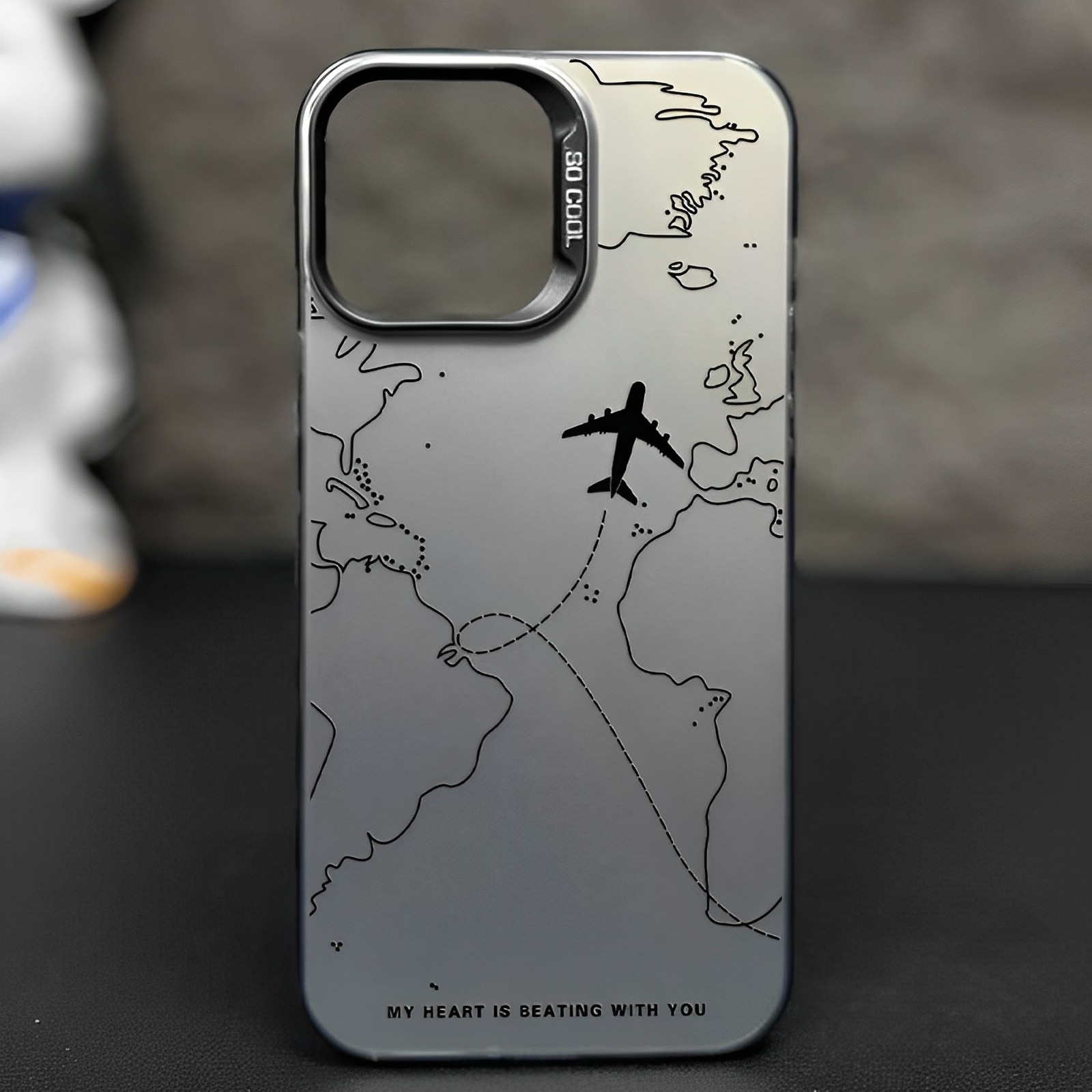 Husa pentru telefon, OEMG, TPU, Pentru iPhone 15 Pro Max, Gri