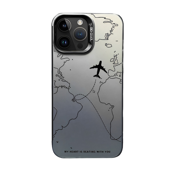 Husa pentru telefon, OEMG, TPU, Pentru iPhone 15 Pro Max, Gri