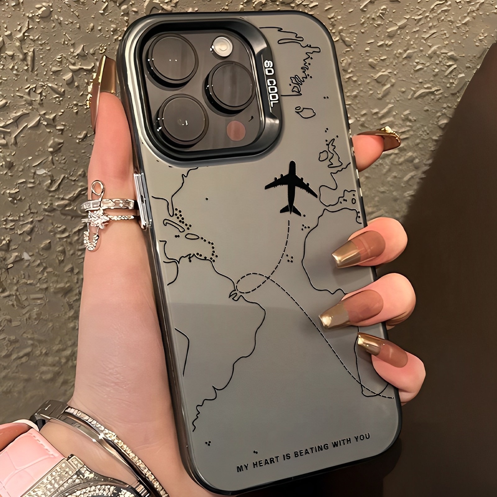 Husa pentru telefon, OEMG, TPU, Pentru iPhone 15 Pro Max, Gri