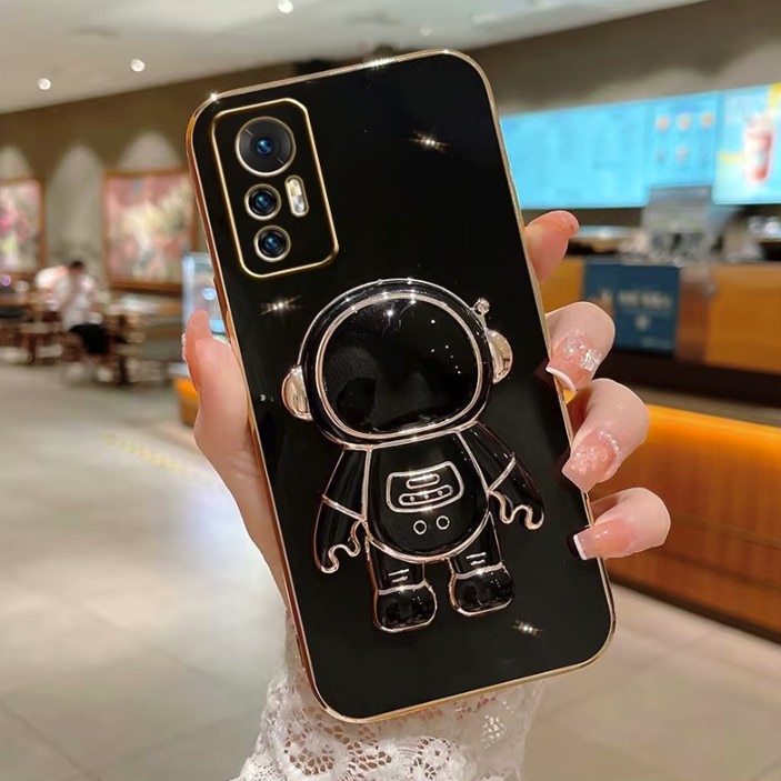 Husa de Protectie 2 in 1, Flippy, Husa de Protectie pentru Honor Magic 6 Pro, Model Astronaut cu Suport, din TPU, Negru