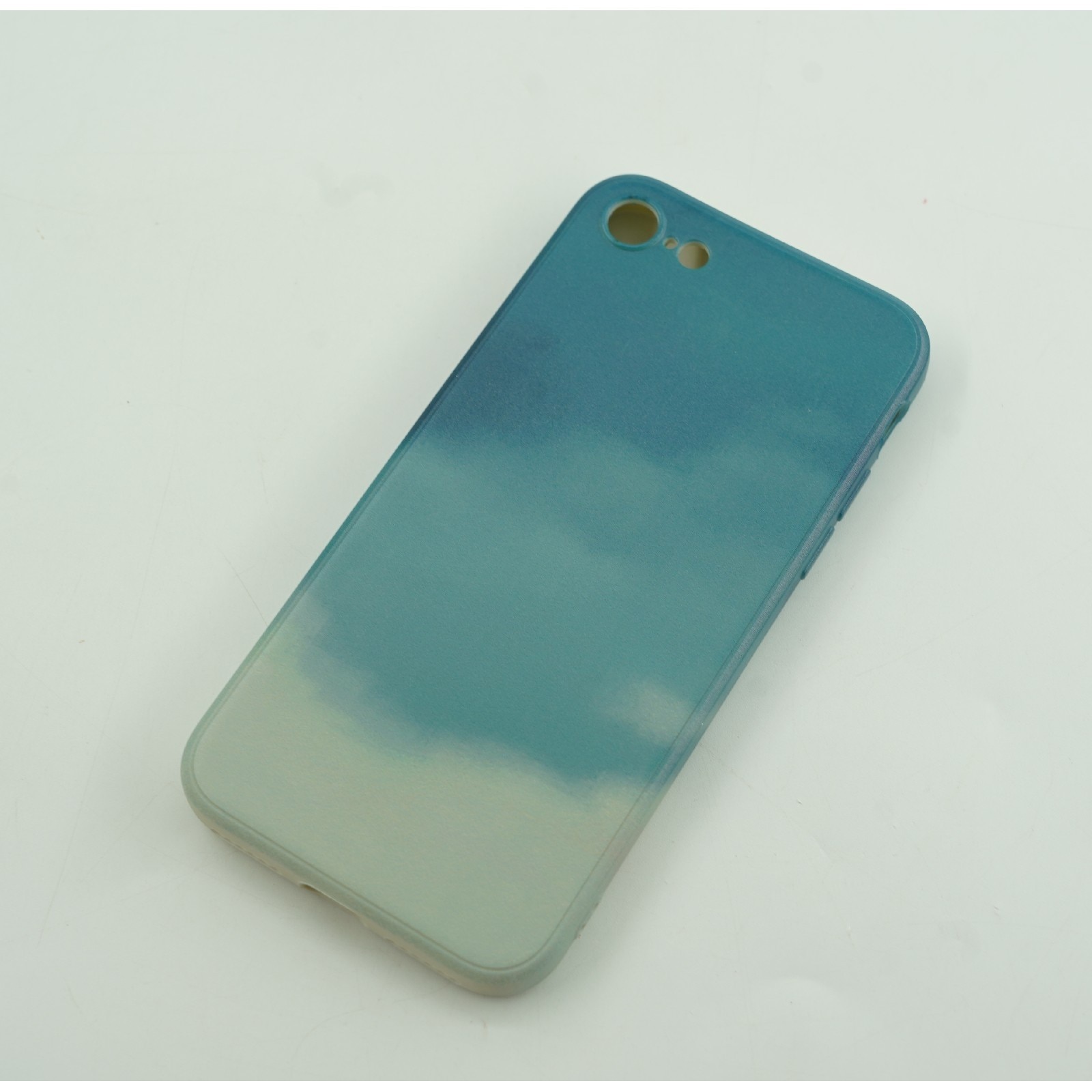 Husa protectie Flippy compatibila cu Apple iPhone 11 Tpu Ombre, Verde/Alb