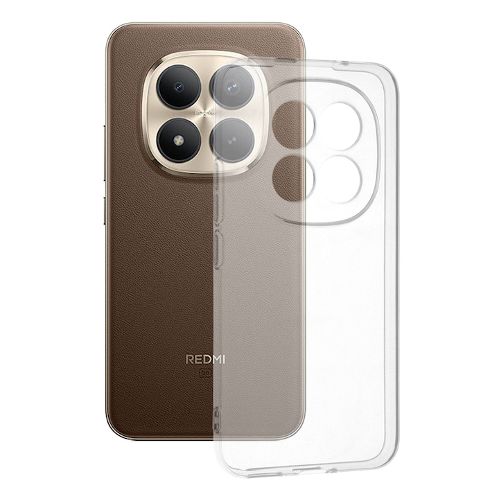 Husa pentru Xiaomi Redmi Note 15 Pro+ 5G / Poco M8 Pro 5G, Accesorio Clear Silicone, Transparent