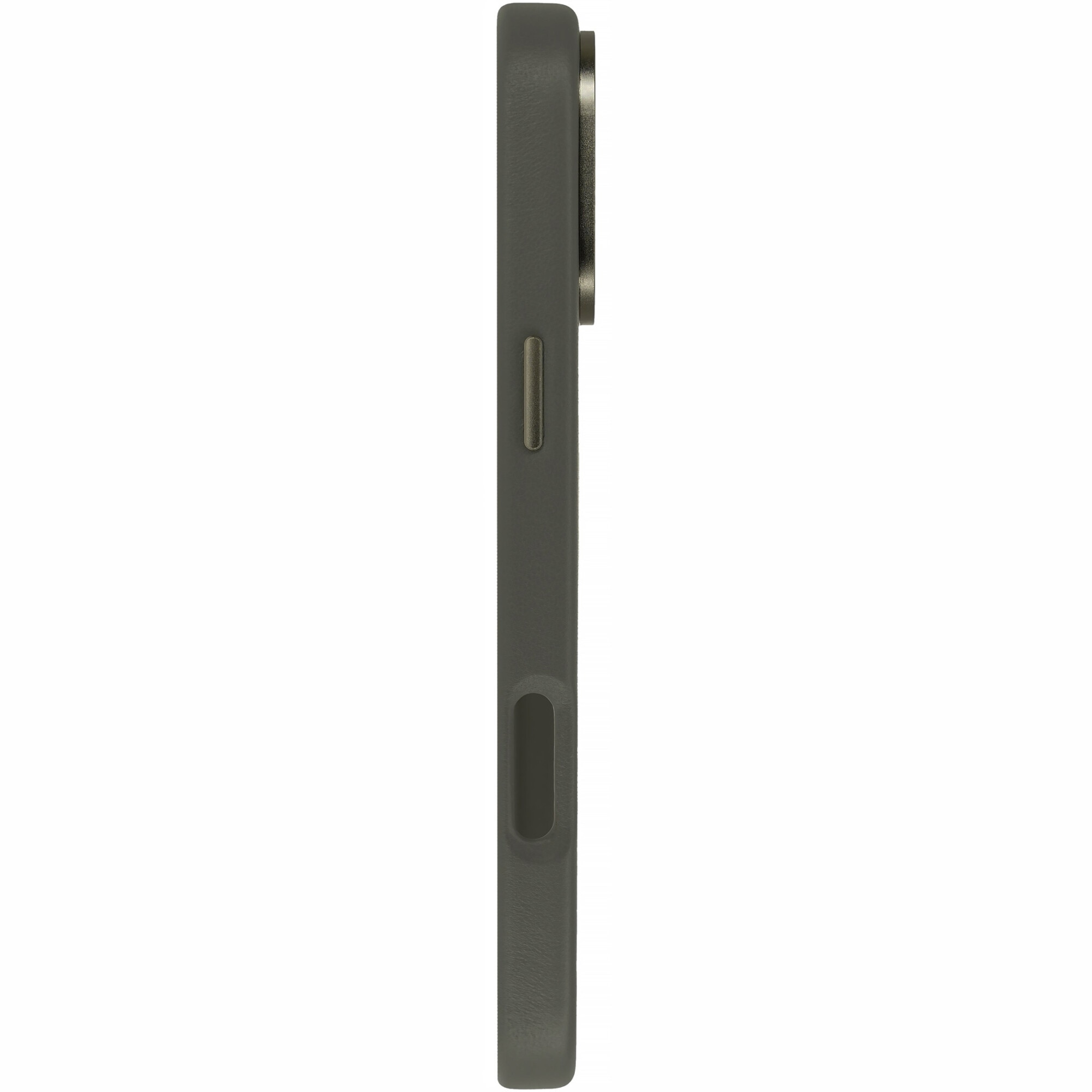 Husa de protectie Dviced, Leather case with magsafe pentru iPhone 16 Pro Max, Grey
