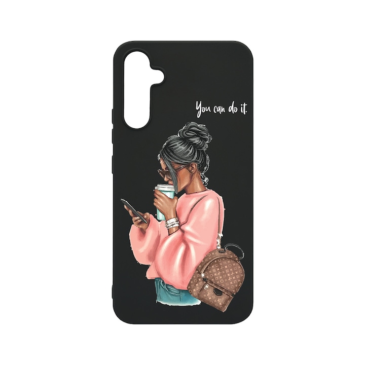 Husa BestCase® Slim SIlicon 0.8MM, Compatibila Cu Samsung Galaxy A34 5G, Shopping Girl, Rezistenta la uzura, Protectie Camera, c-B 962