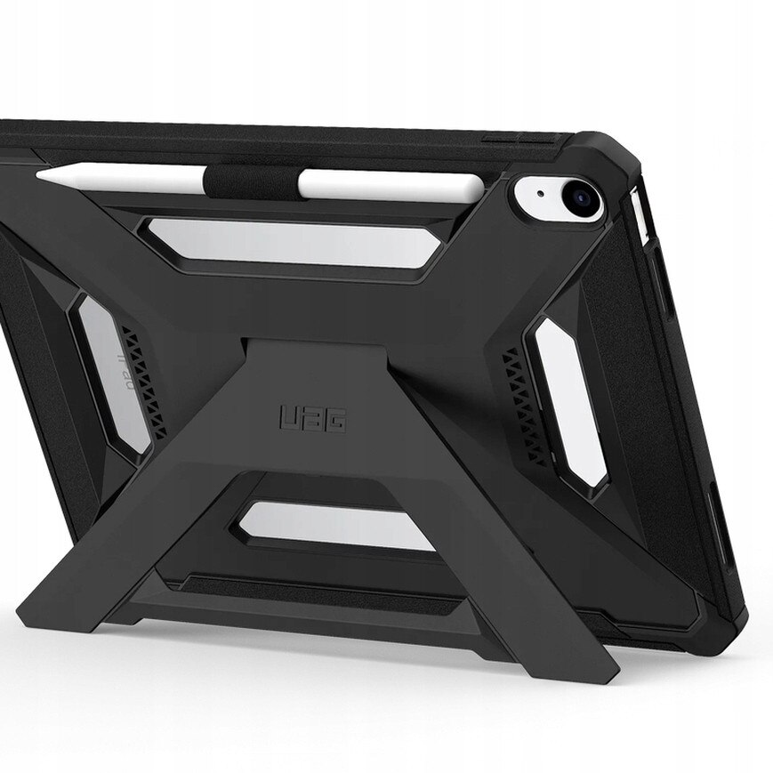 Husa tableta Urban Armor Gear Scout Plus, pentru Apple iPad 11" si 10,9", TPU, neagra, cu suport integrat