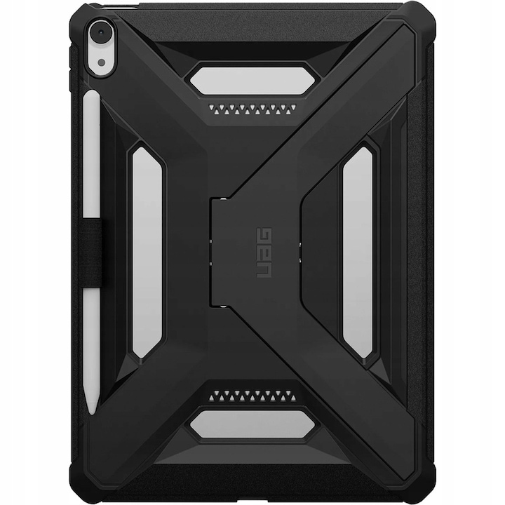 Husa tableta Urban Armor Gear Scout Plus, pentru Apple iPad 11" si 10,9", TPU, neagra, cu suport integrat