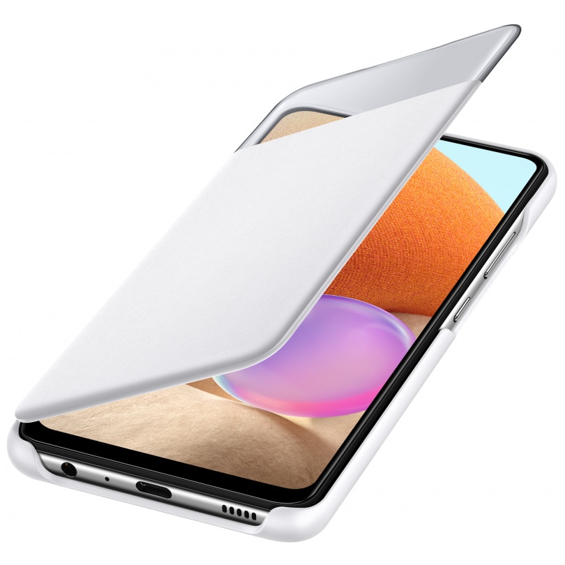Husa de protectie Samsung Smart S View Wallet Cover pentru A32, White