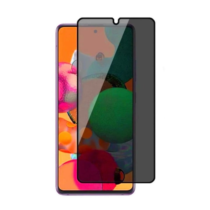 Folie protectie Privacy compatibila cu Oppo A57s, Full Cover, Ultra HD
