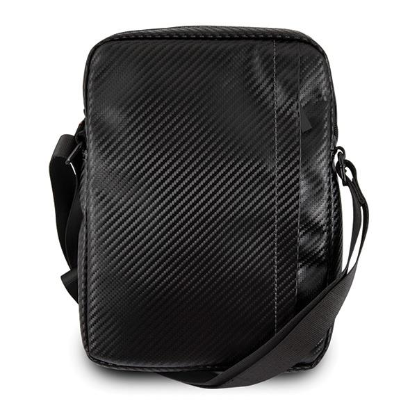 Geanta pentru tableta BMW Carbon 8", Nylon, Piele ecologica, Negru/Rosu