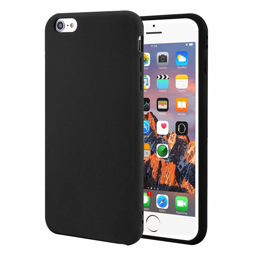 Husa protectie din silicon slim compatibila cu Iphone 6/6s, negru